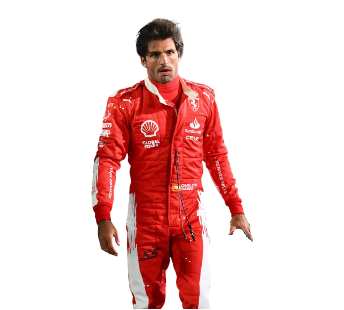 2023 Carlos Sainz Ferrari Las Vegas F1 Racing Suit