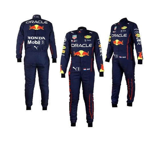 2022 Max Verstappen Red Bull Honda F1 Racing Suit – Official Team Gear – Speedx Crafts