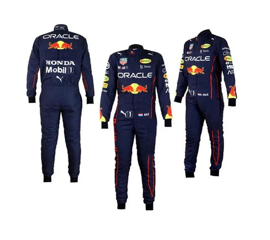 2022 Max Verstappen Red Bull Honda F1 Racing Suit – Official Team Gear – Speedx Crafts