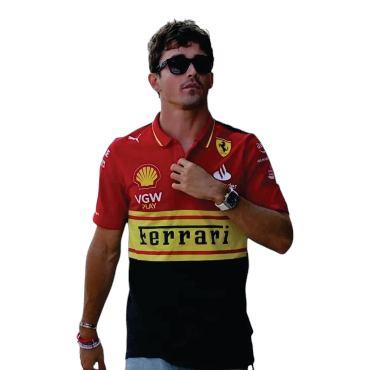 2023 Ferrari Monza GP F1 Polo Shirt - Prix Racewears image 1
