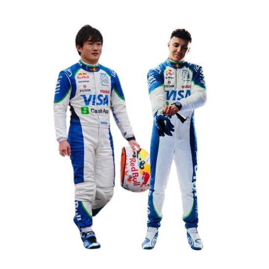 2025 F1 racing costume worn by Isack Hadjar And Yuki Tsunoda