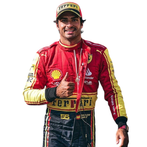 Carlos Sainz 2023 Ferrari Monza GP F1 Race Suit - Prix Racewears image 1