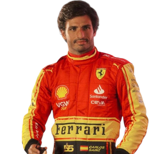 Carlos Sainz 2023 Ferrari Monza GP F1 Race Suit - Prix Racewears image 2