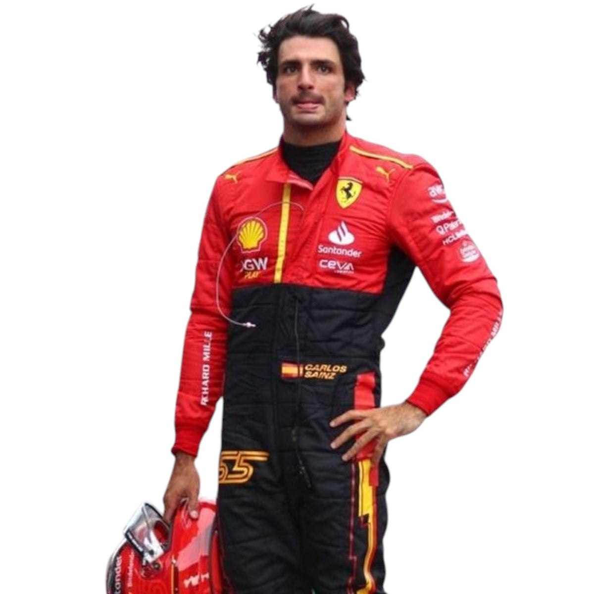 Carlos Sainz 2023 Ferrari Spain GP F1 Race Suit - Prix Racewears image 2