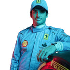Carlos Sainz 2024 Ferrari Miami GP F1 Race Suit - Prix Racewears image 1