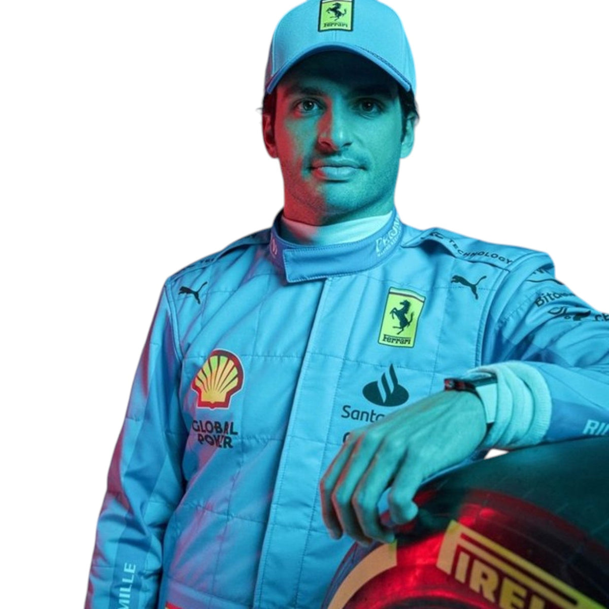 Carlos Sainz 2024 Ferrari Miami GP F1 Race Suit - Prix Racewears image 1