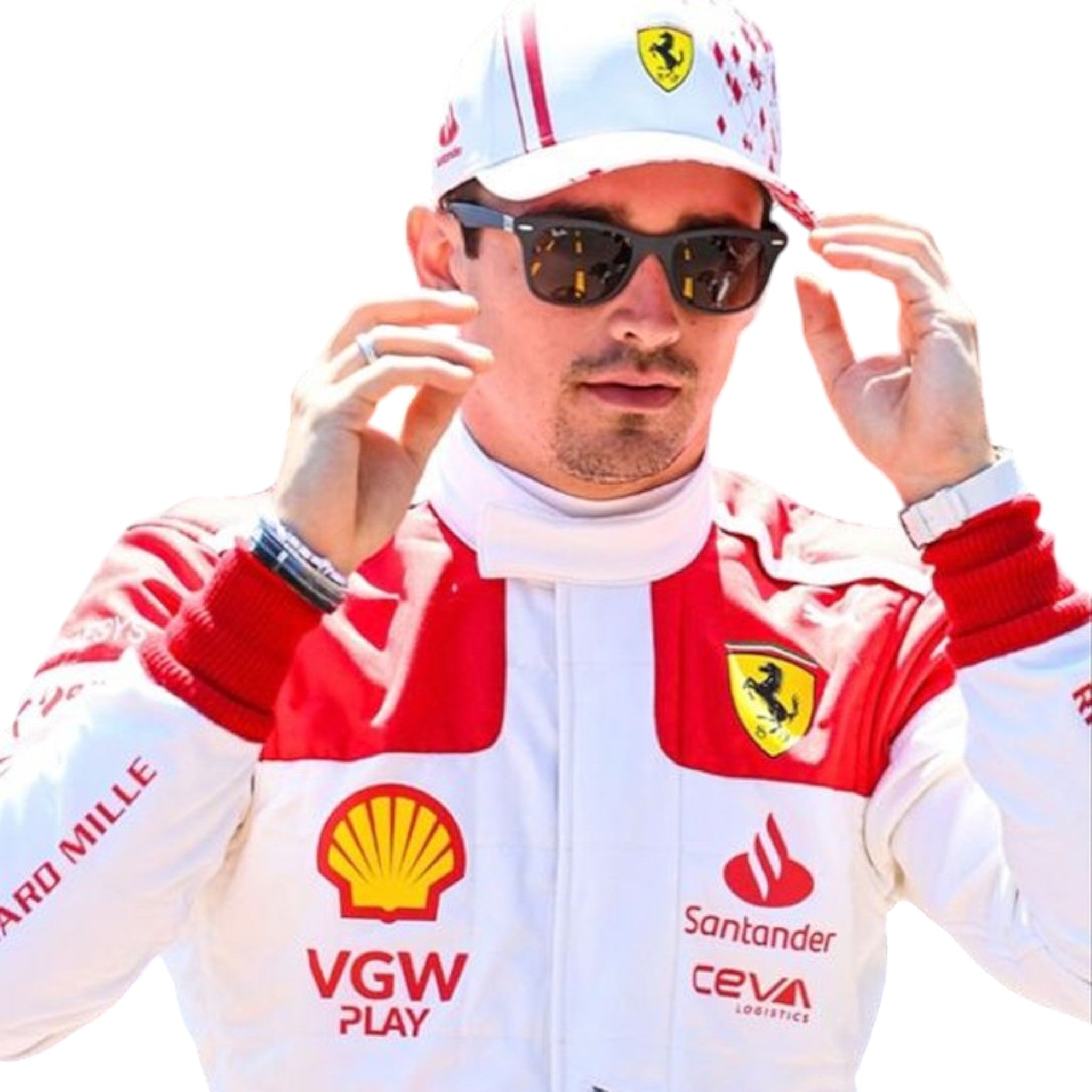 Charles Leclerc 2023 Ferrari Monaco GP F1 Race Suit - Prix Racewears image 2