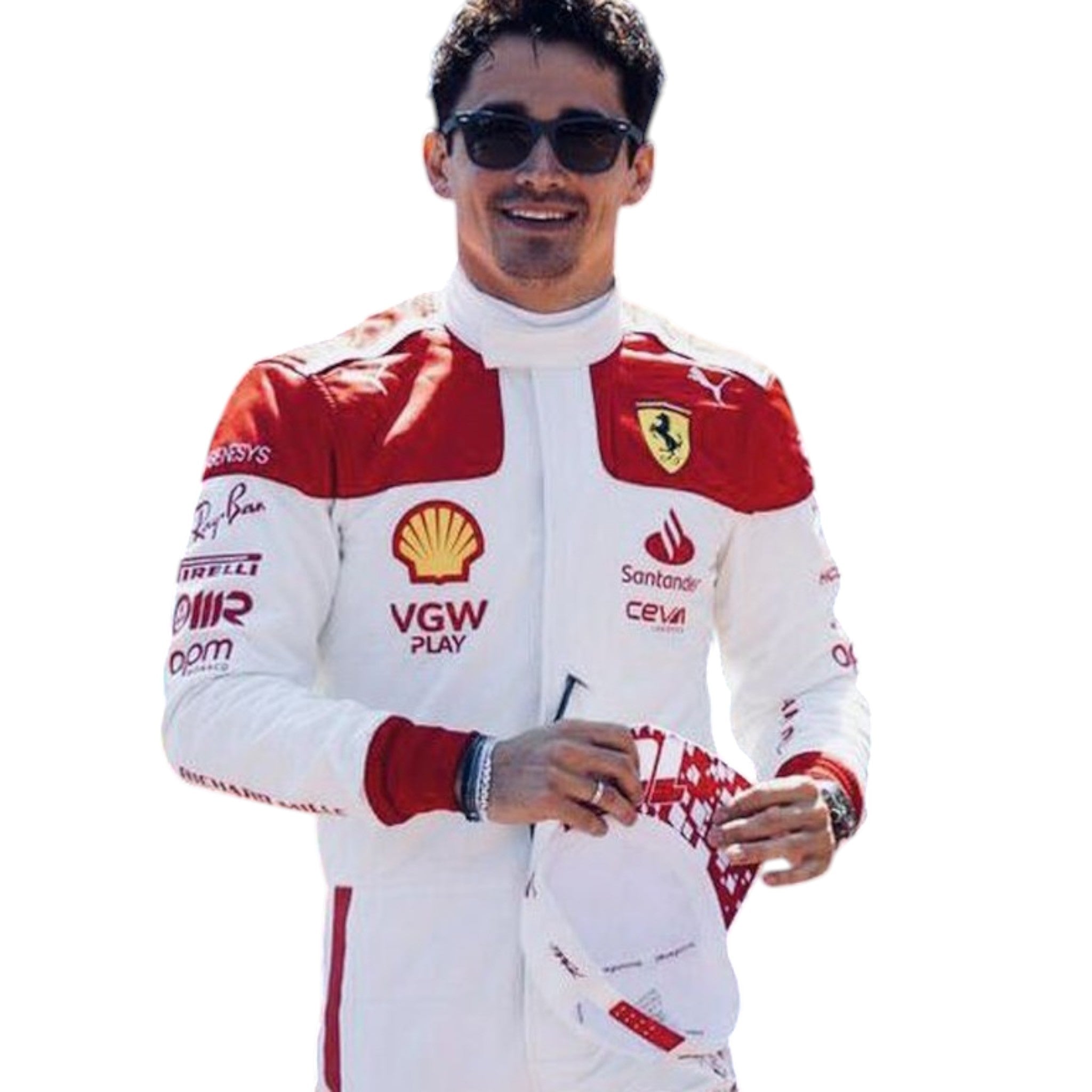 Charles Leclerc 2023 Ferrari Monaco GP F1 Race Suit - Prix Racewears image 3