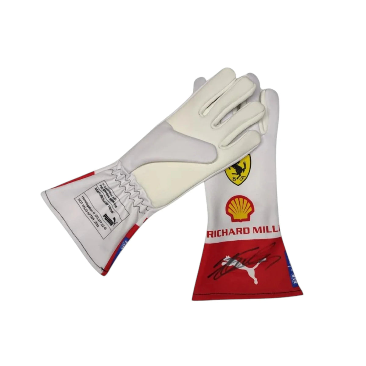 Charles Leclerc 2023 Ferrari Monaco GP F1 Racing Gloves - Prix Racewears image 3