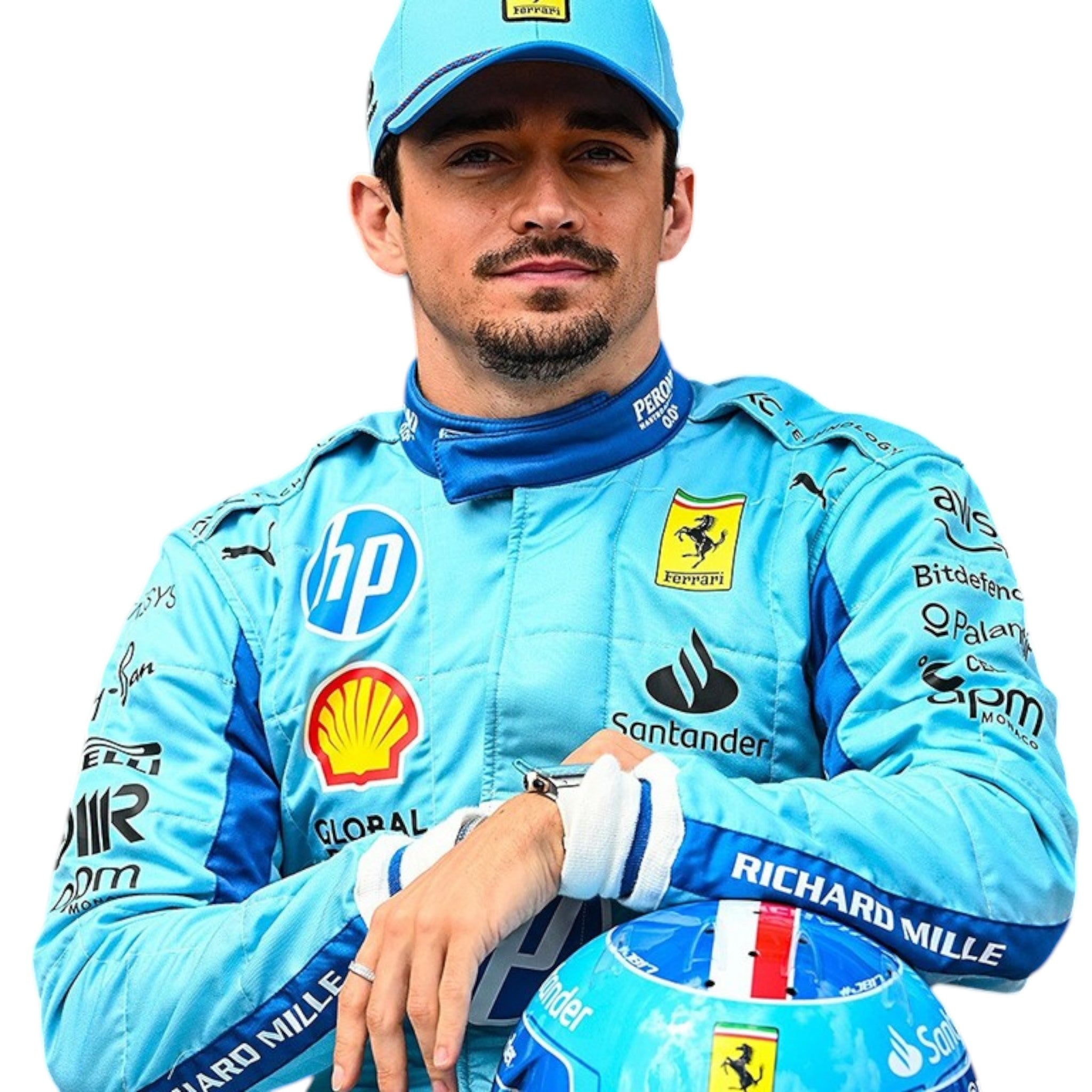 Charles Leclerc 2024 Ferrari Miami GP F1 Race Suit - Prix Racewears image 6