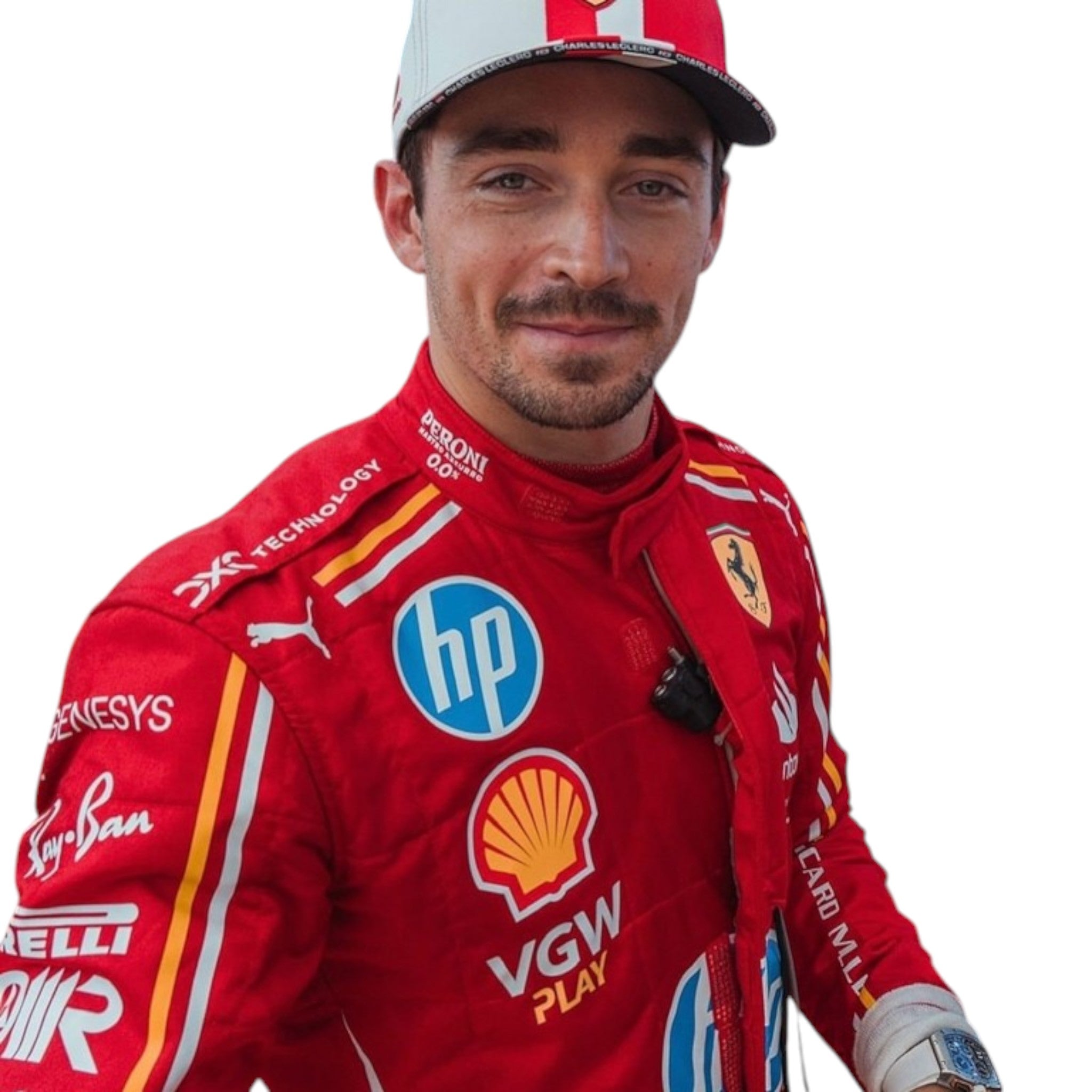 Charles Leclerc 2024 Ferrari Monaco GP F1 Race Suit - Prix Racewears image 6