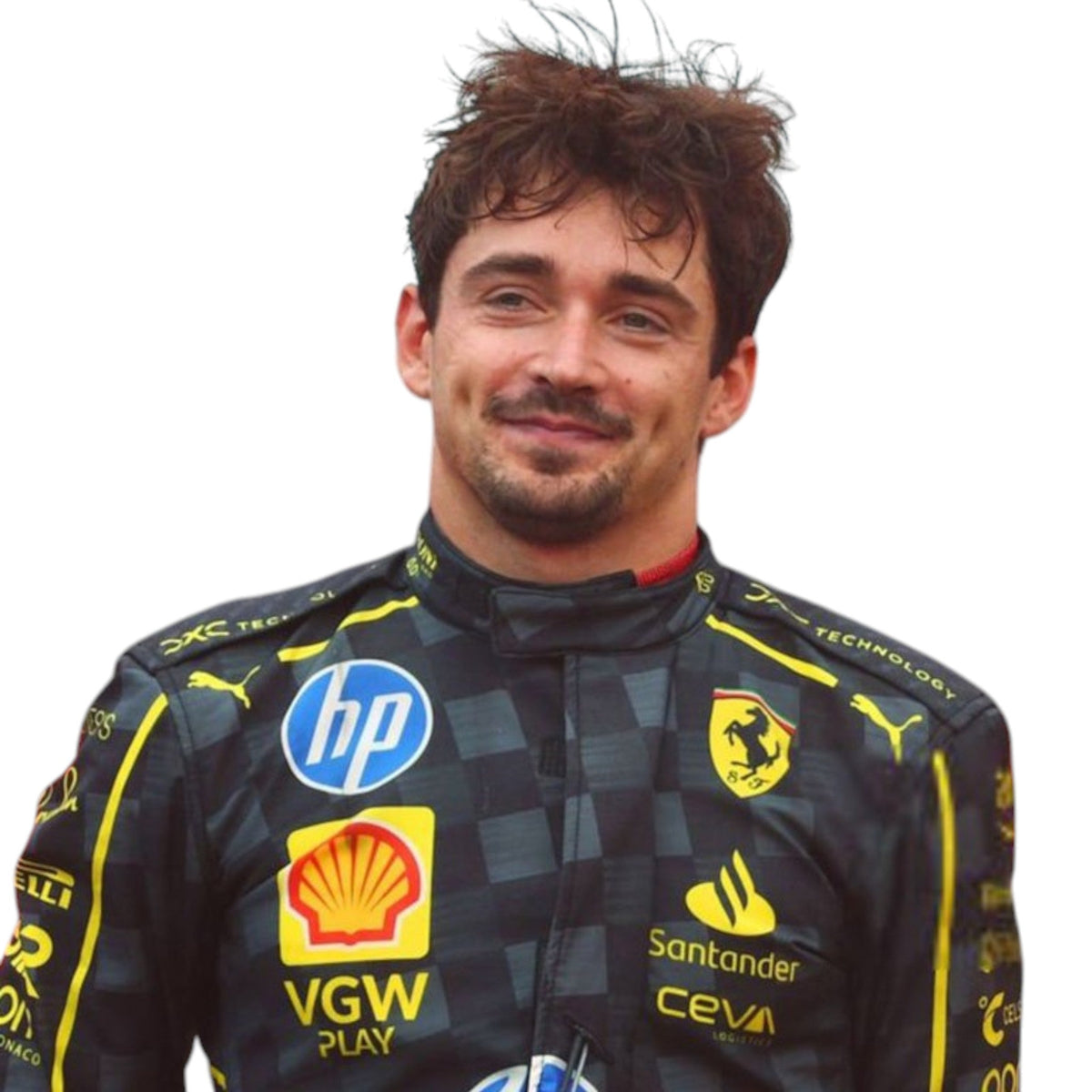 Charles Leclerc 2024 Ferrari Monza GP F1 Race Suit - Prix Racewears image 1