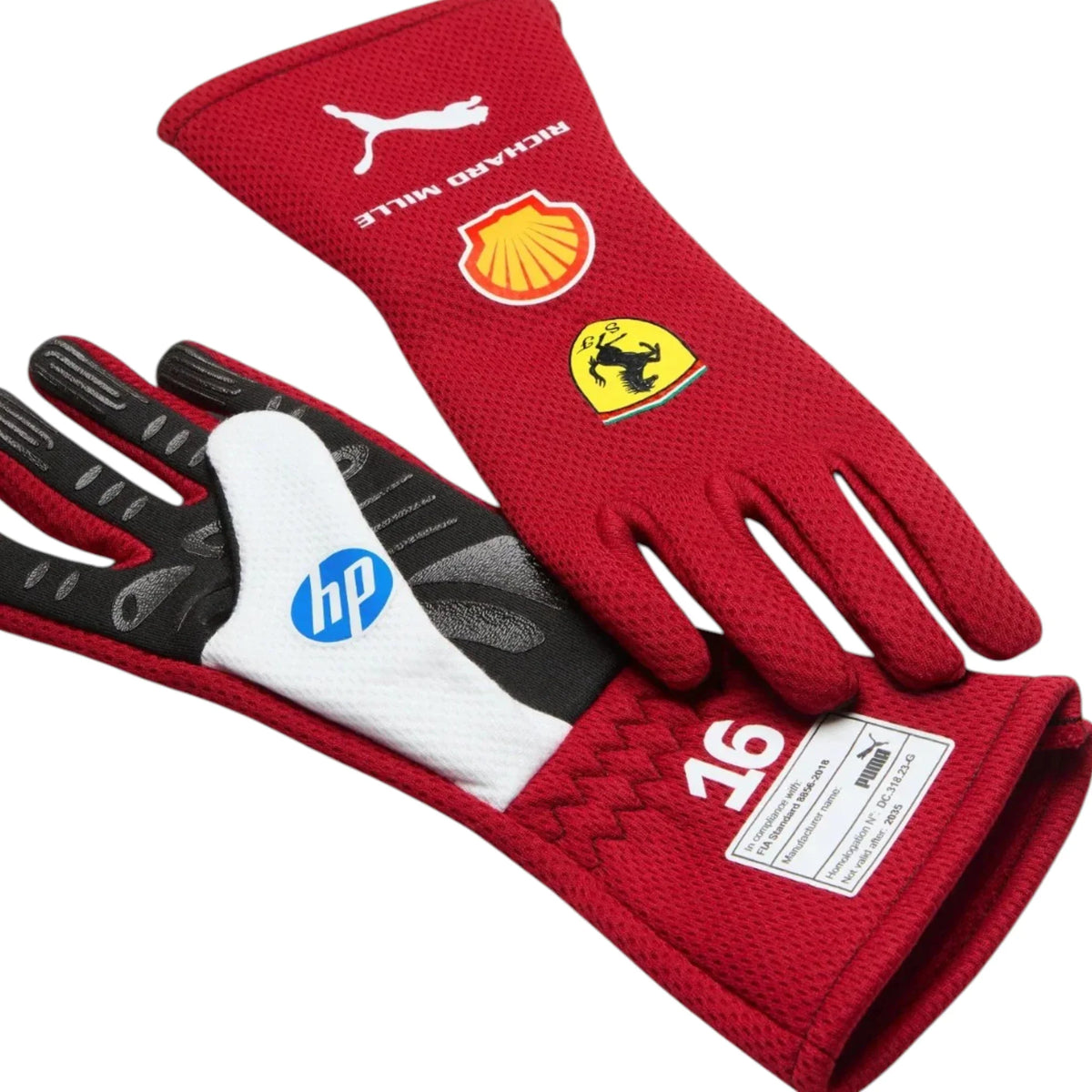 Charles Leclerc 2025 Ferrari F1 Racing Gloves - Prix Racewears image 3