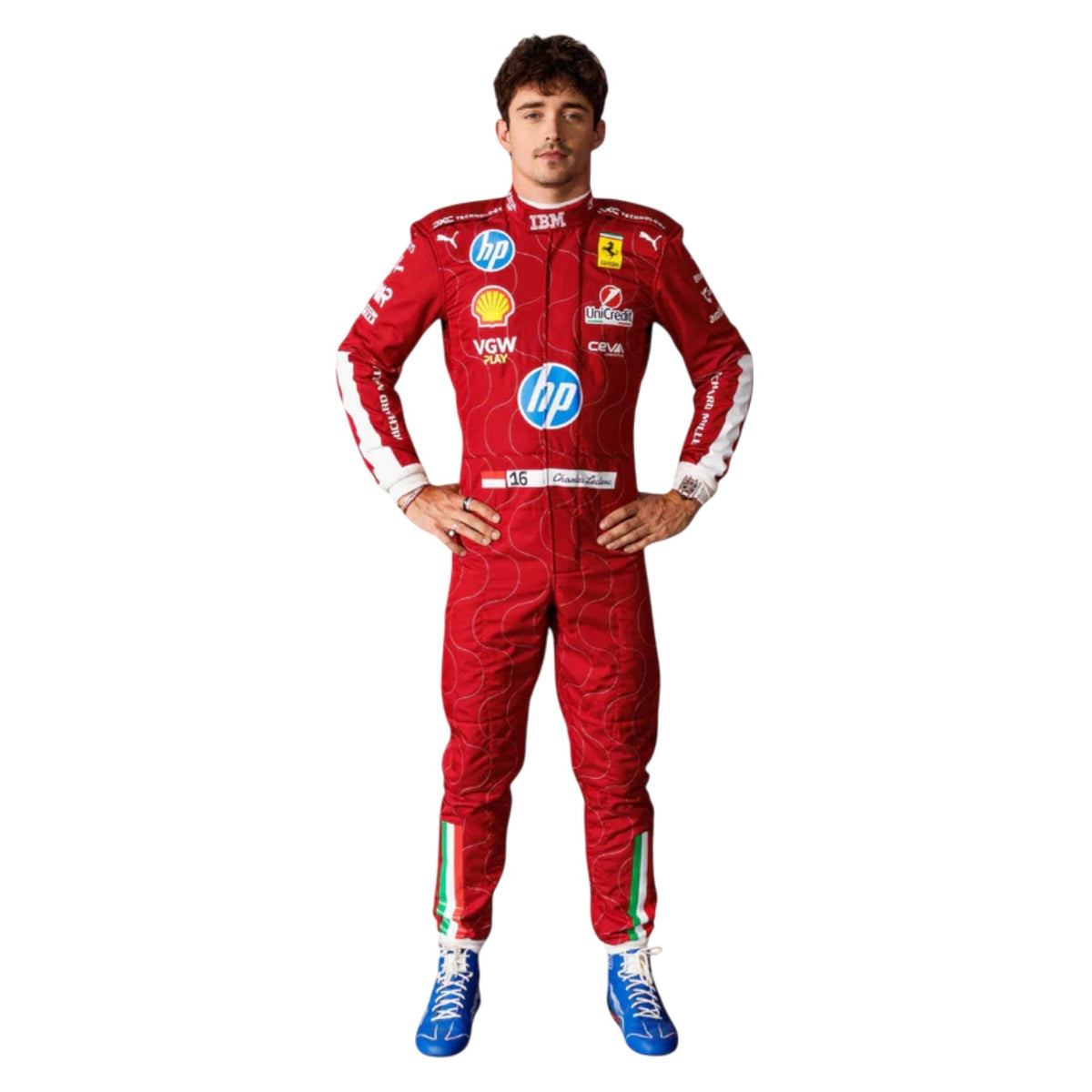 Charles Leclerc 2025 Ferrari Monza GP F1 Race Suit - Prix Racewears image 1