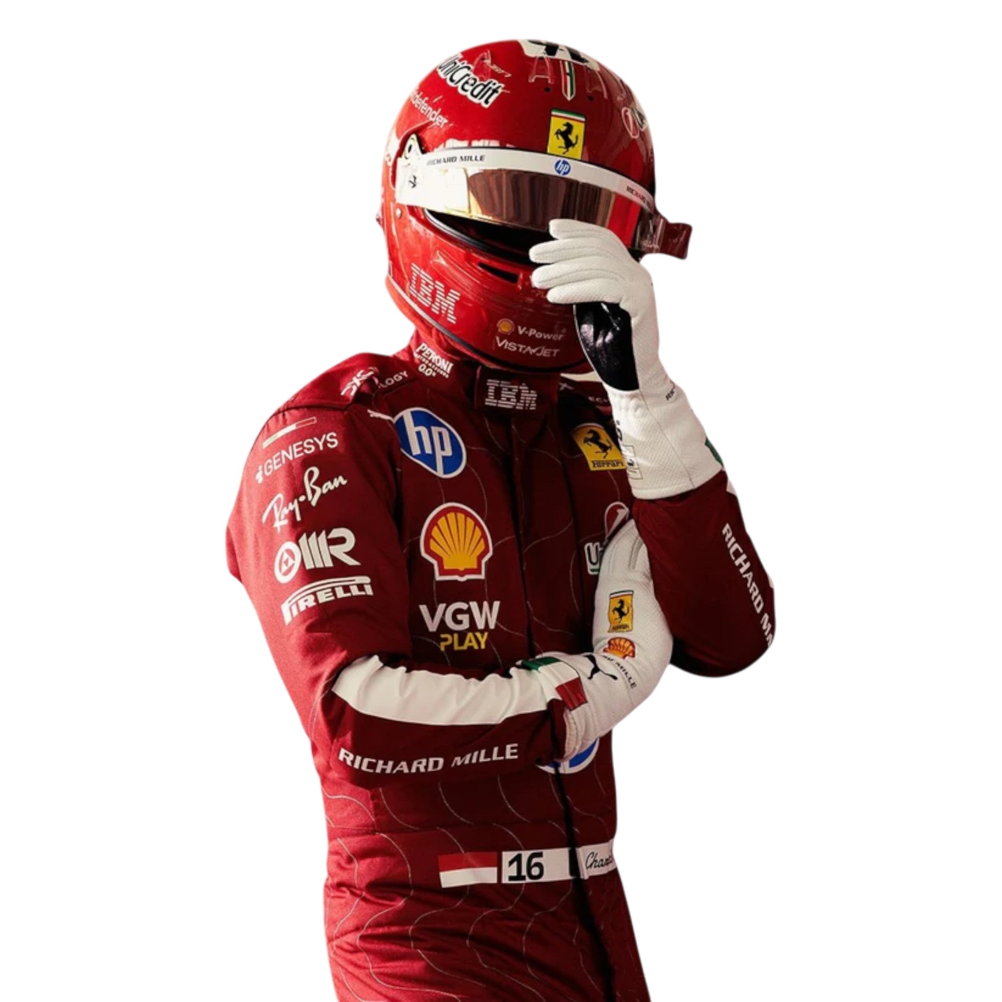 Charles Leclerc 2025 Ferrari Monza GP F1 Race Suit - Prix Racewears image 5