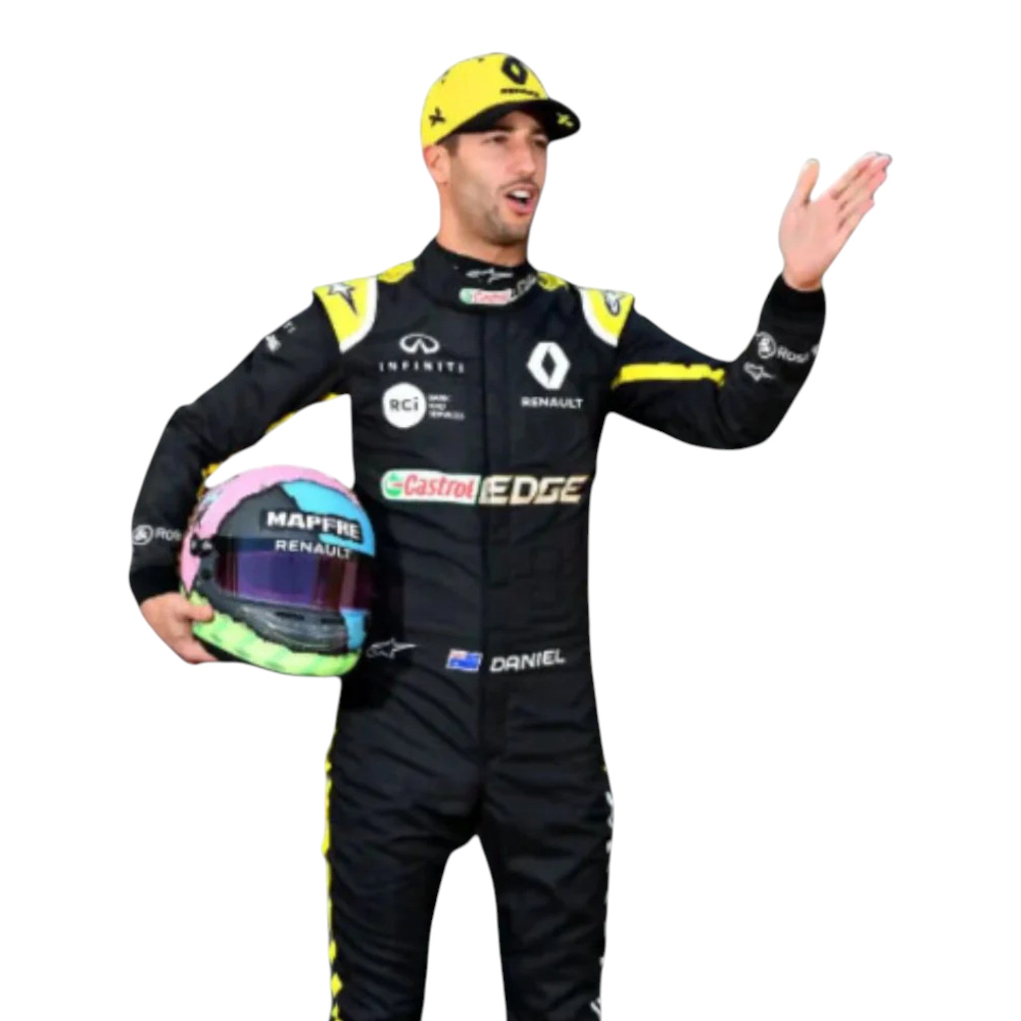 Daniel Ricciardo 2019 Renault F1 Race Suit - Prix Racewears image 2