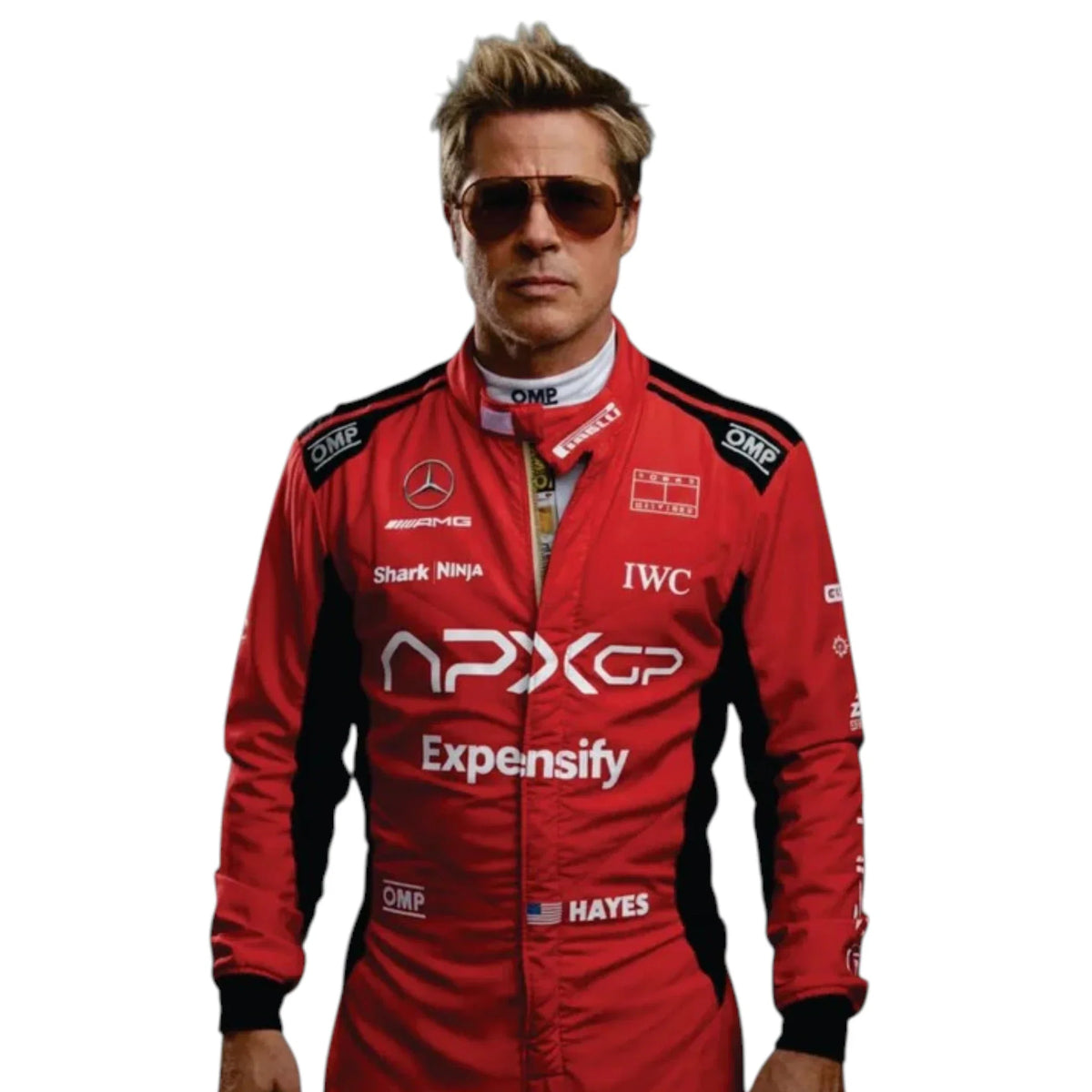 F1 Movie Sonny Hayes (Brad Pitt) 2025 F1 Race Suit (Red) - Prix Racewears image 2