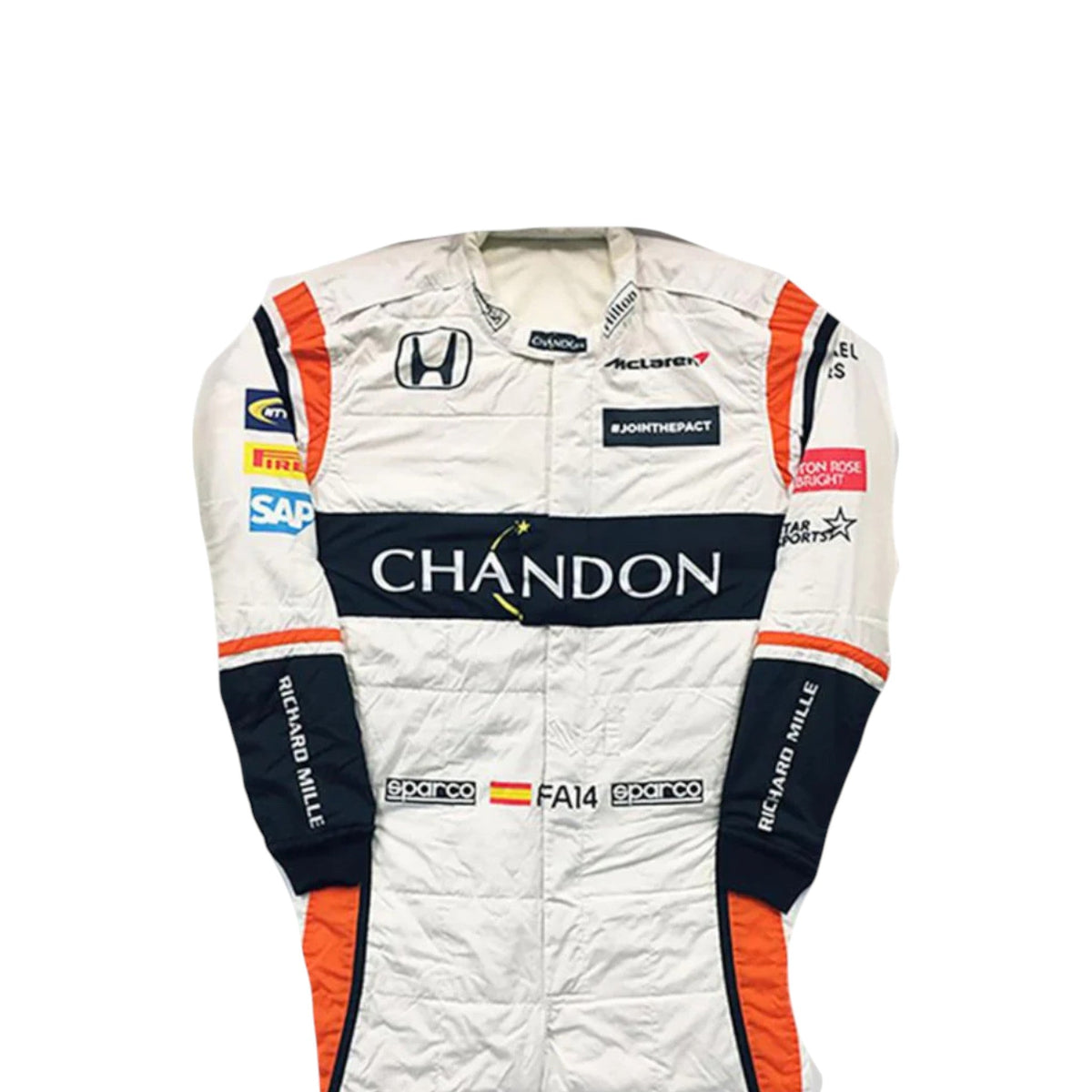 Fernando Alonso 2017 Mclaren F1 Race Suit - Prix Racewears image 1