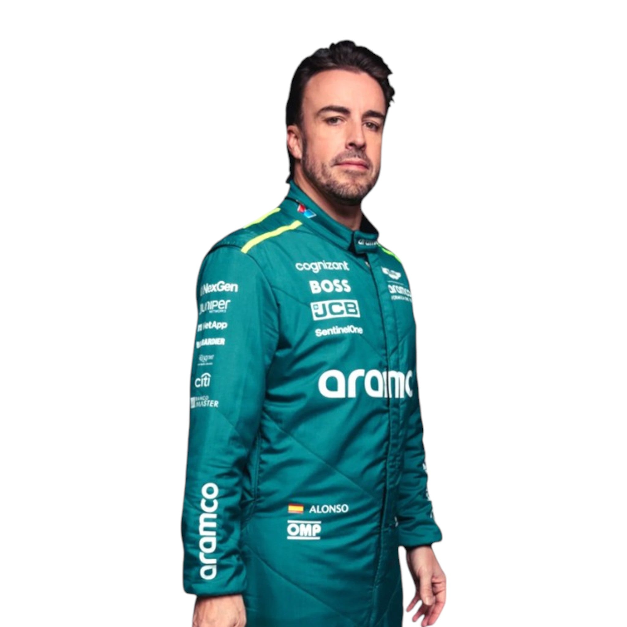 Fernando Alonso 2024 Aston Martin F1 Race Suit - Prix Racewears image 1