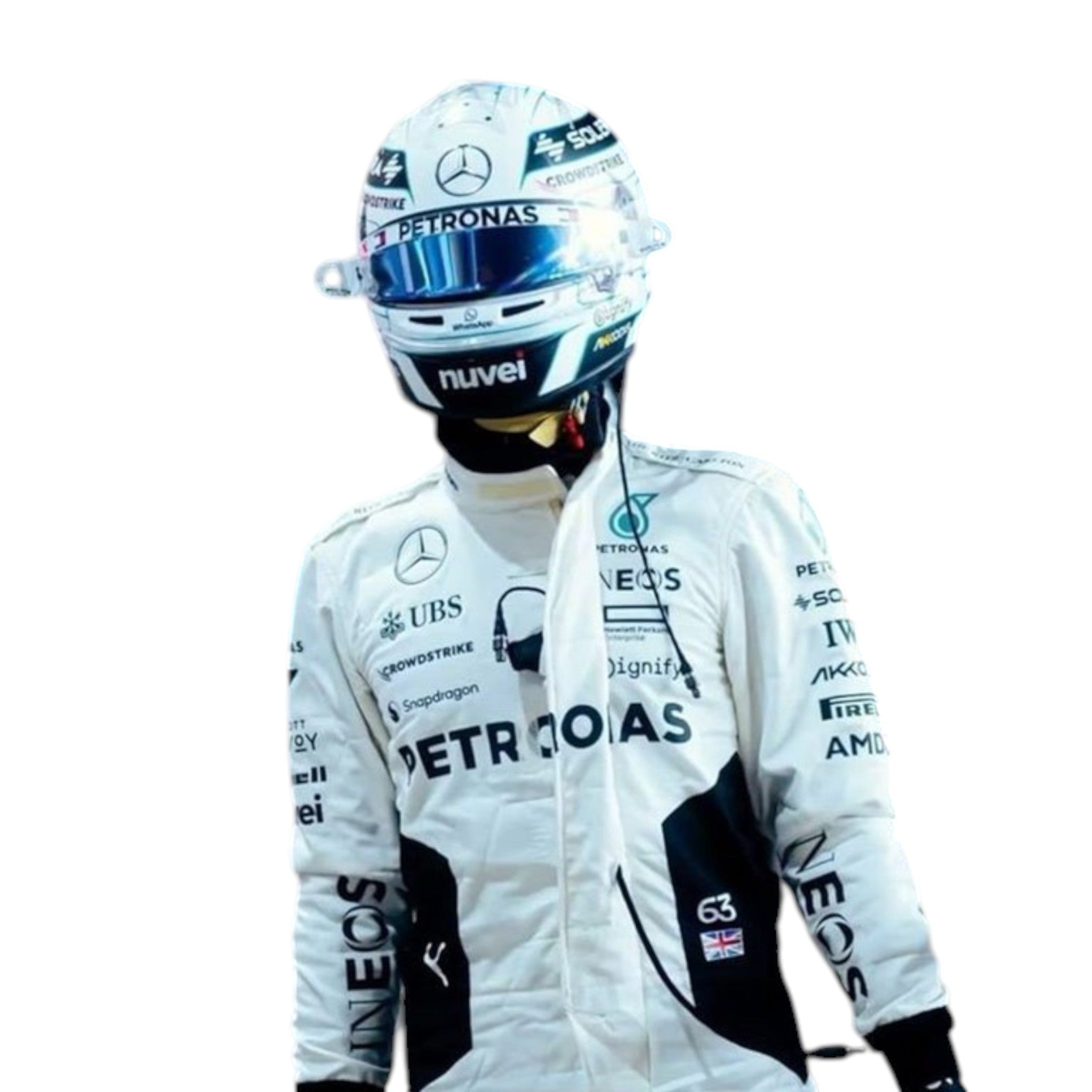 George Russel 2024 Mercedes-AMG Petronas Qatar GP F1 Race Suit - Prix Racewears image 5