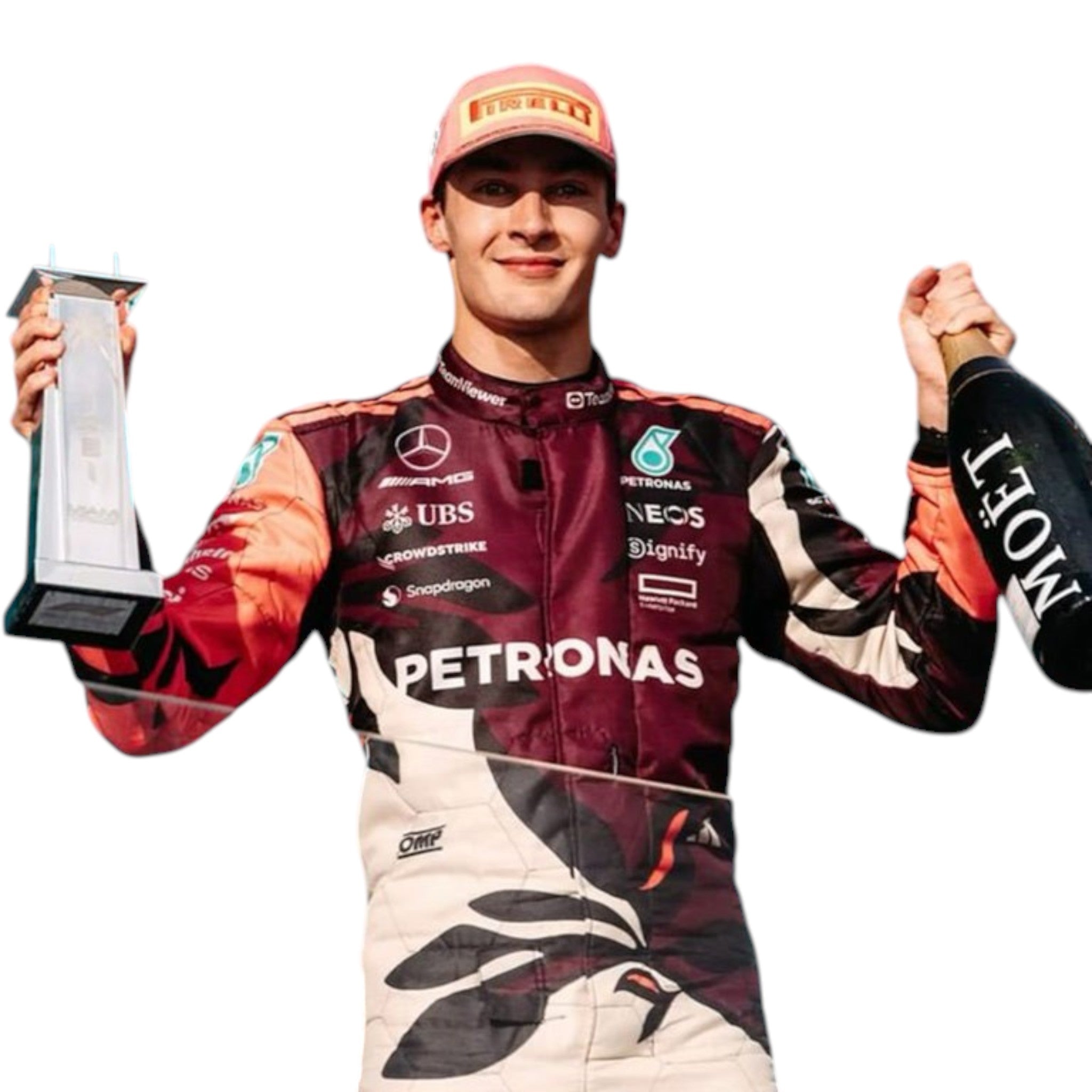 George Russel 2025 Mercedes AMG Petronas Miami GP F1 Race Suit - Prix Racewears image 3