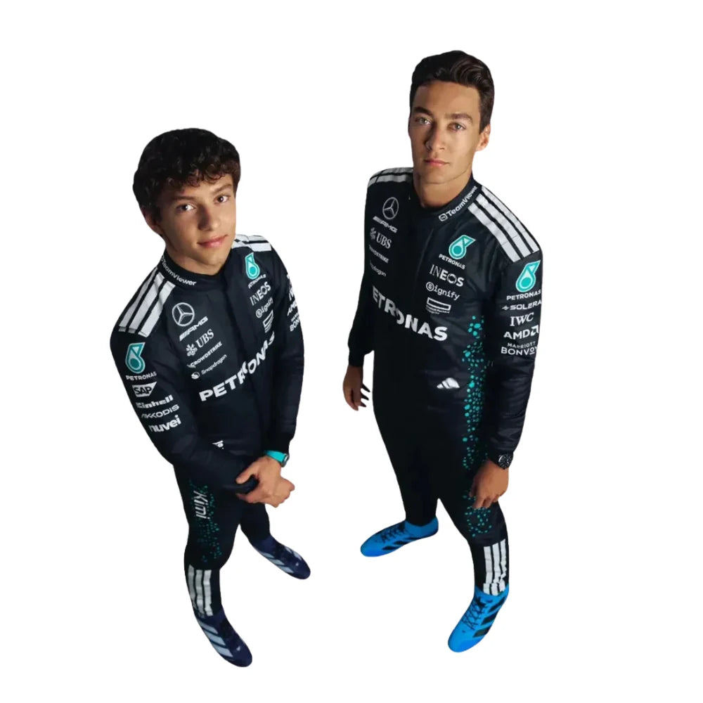 George Russell Mercedes F1 Racing Costume 2025