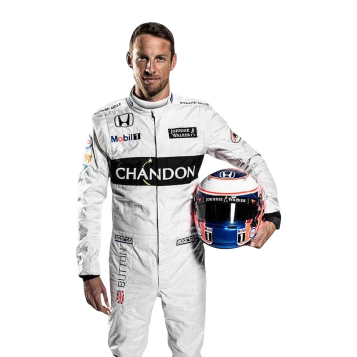 Jenson Button 2016 Mclaren F1 Race Suit - Prix Racewears image 2