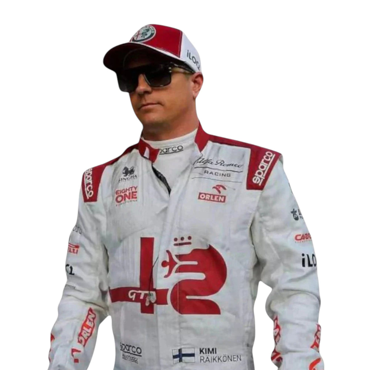 Kimi Räikkönen 2021 Alfa Romeo F1 Race Suit - Prix Racewears image 5