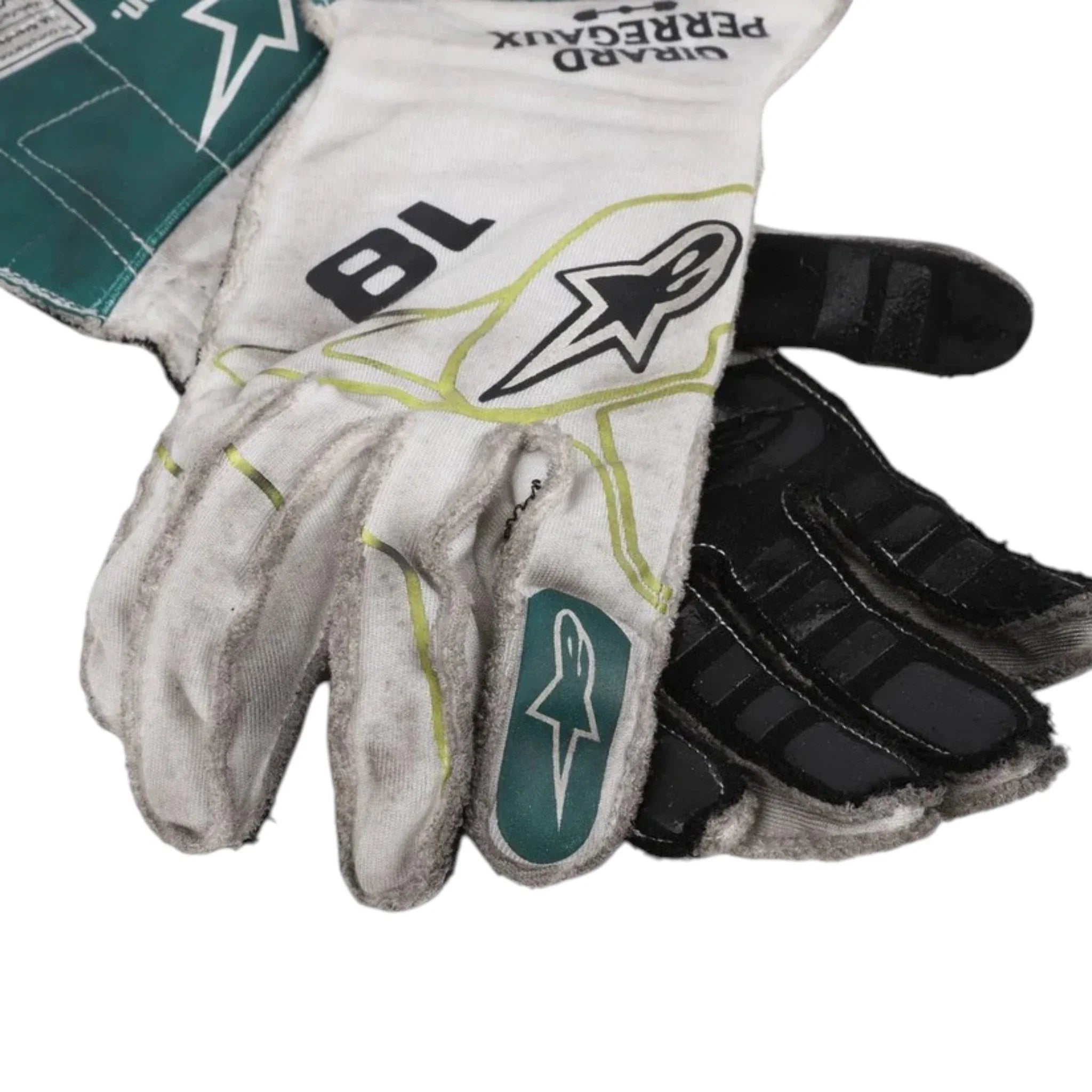 Lance Stroll 2022 Aston Martin Dutch GP F1 Racing Gloves - Prix Racewears image 2