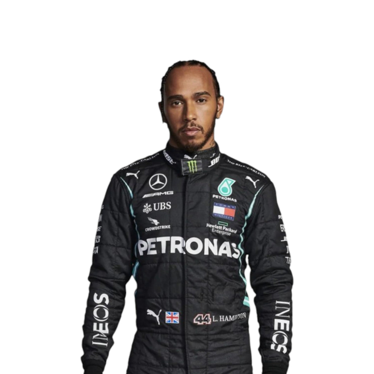 Lewis Hamilton 2021 Mercedes AMG Petronas F1 Race Suit - Prix Racewears image 1