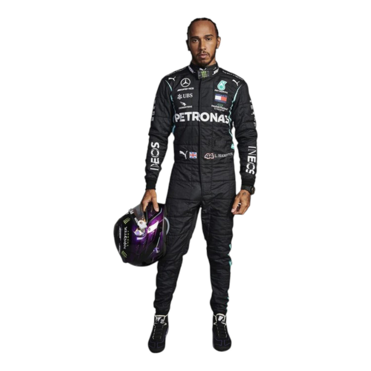 Lewis Hamilton 2021 Mercedes AMG Petronas F1 Race Suit - Prix Racewears image 2