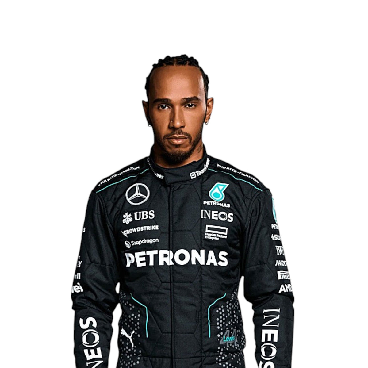 Lewis Hamilton 2024 Mercedes AMG Petronas F1 Race Suit - Prix Racewears image 2