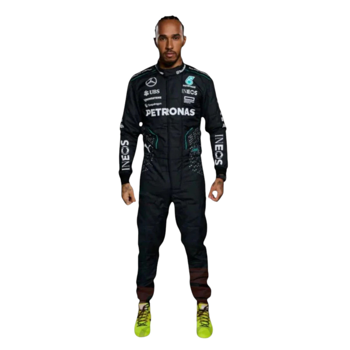 Lewis Hamilton 2024 Mercedes AMG Petronas F1 Race Suit - Prix Racewears image 1