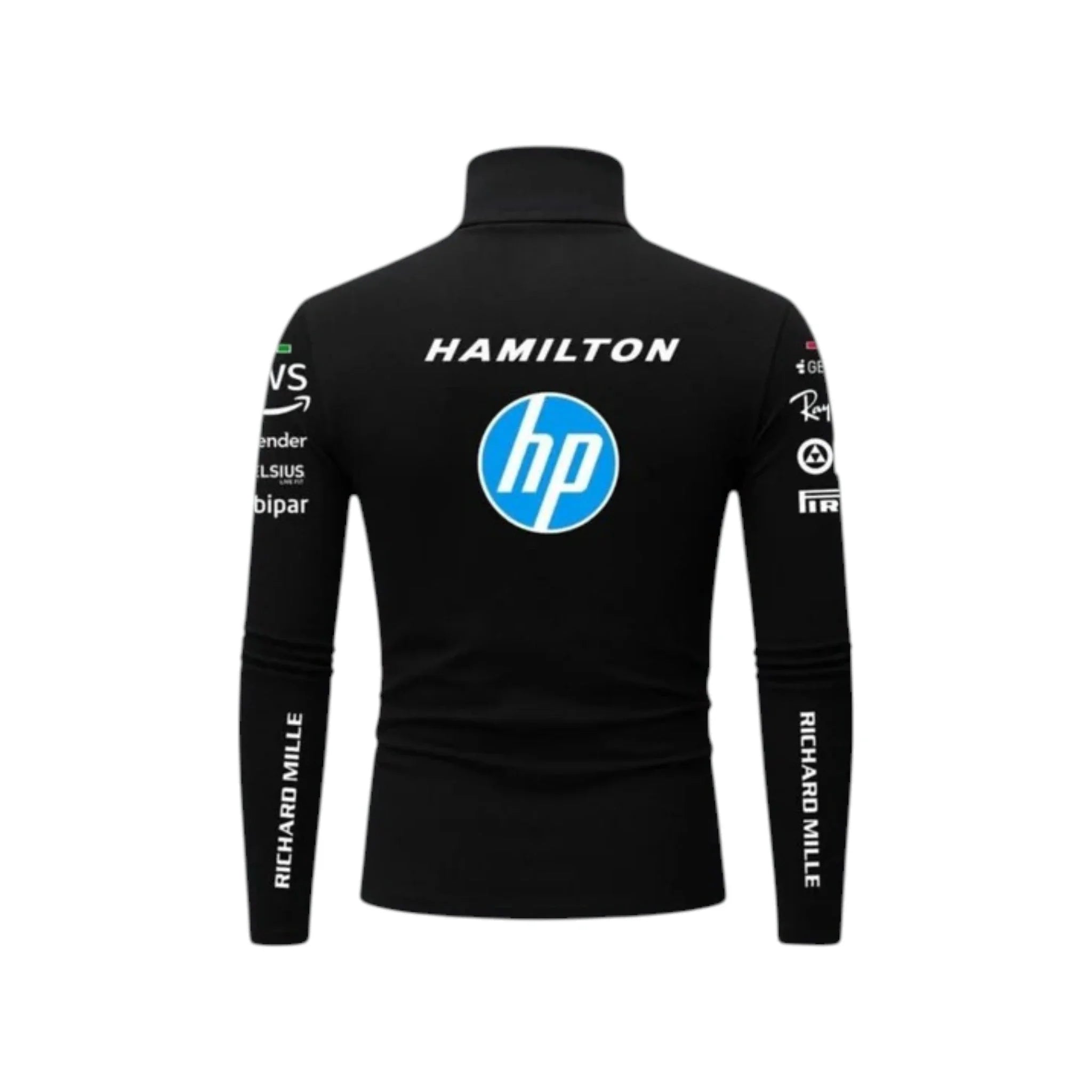 Lewis Hamilton 2025 Ferrari F1 Undershirt (Black) - Prix Racewears image 2