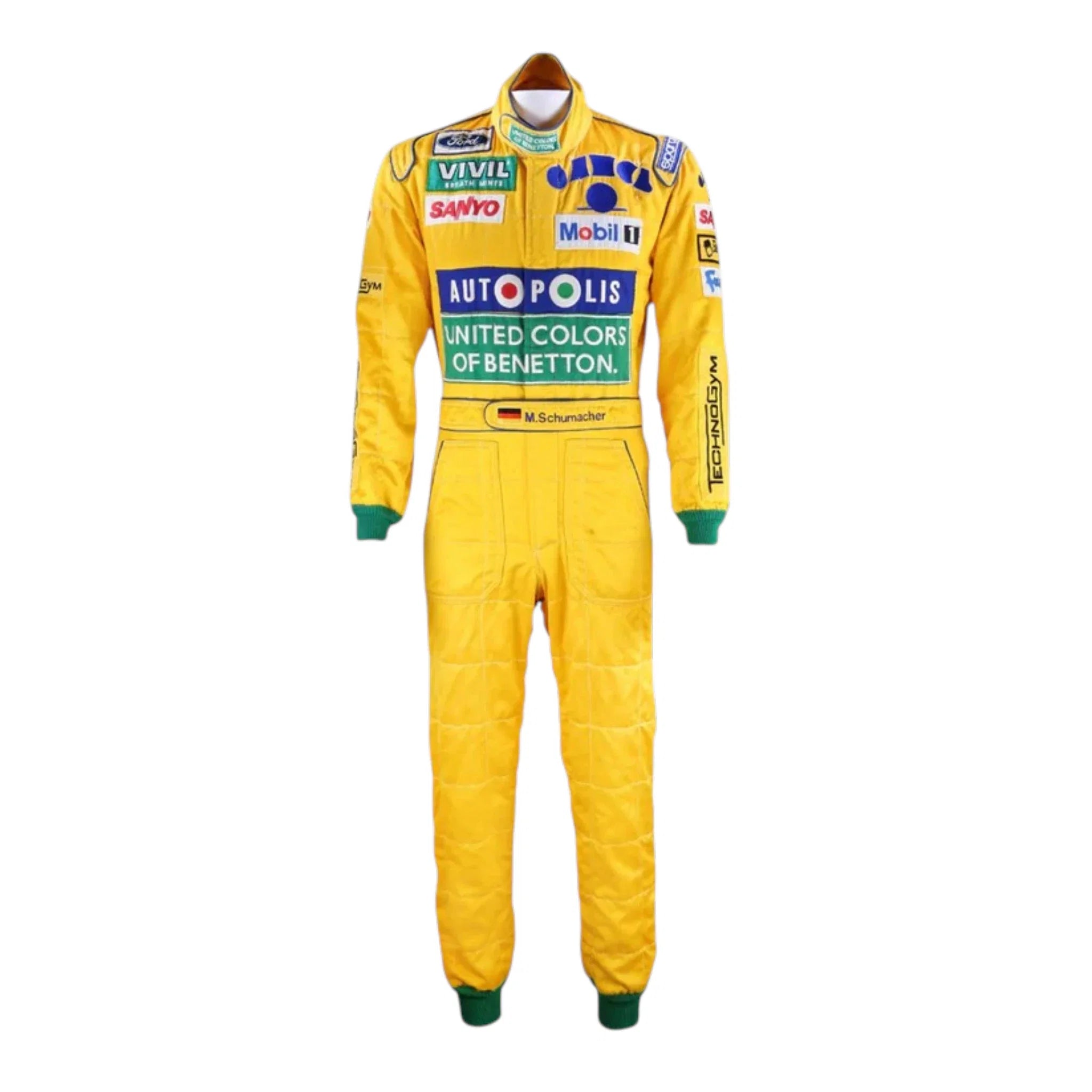 Michael Schumacher 1992 Benetton Belgian GP F1 Racing Suit - Prix Racewears image 1