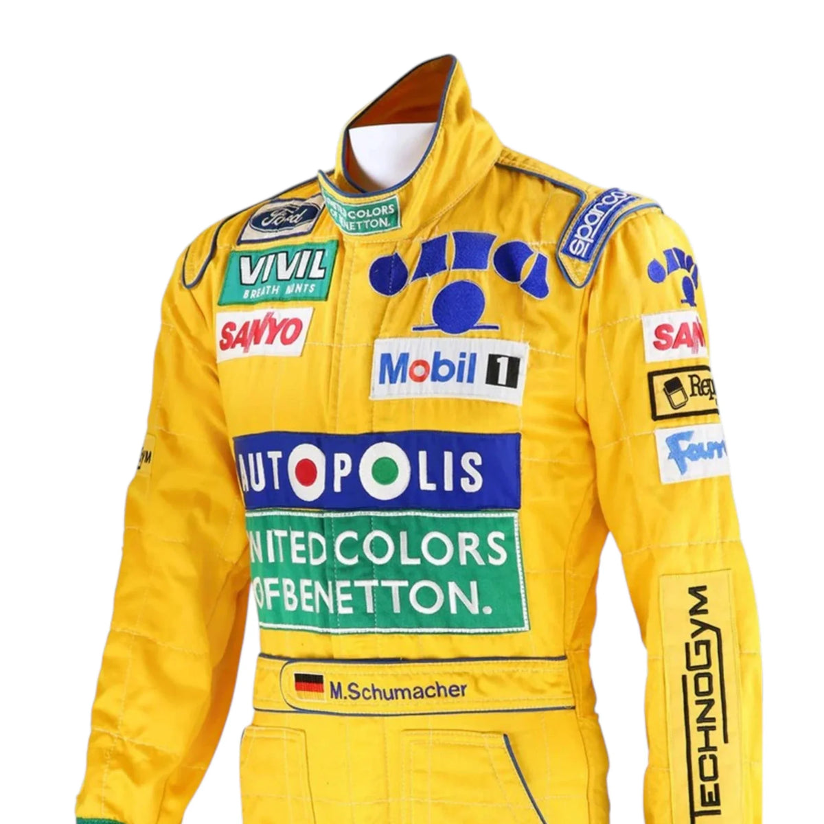Michael Schumacher 1992 Benetton Belgian GP F1 Racing Suit - Prix Racewears image 4