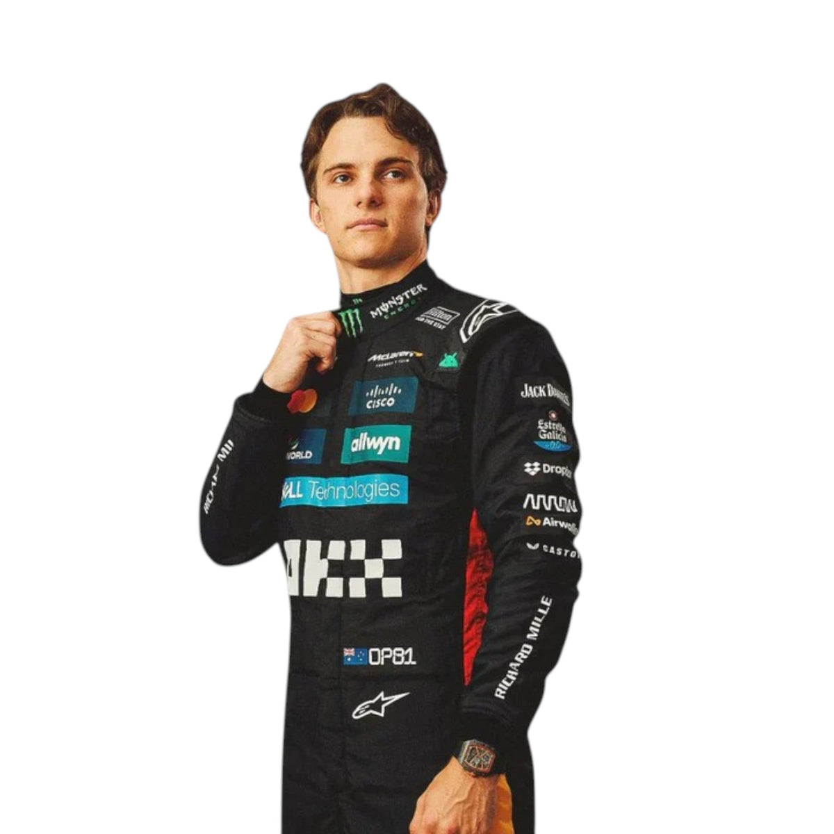 Oscar Piastri 2025 Mclaren Silverstone British F1 Race Suit - Prix Racewears image 2