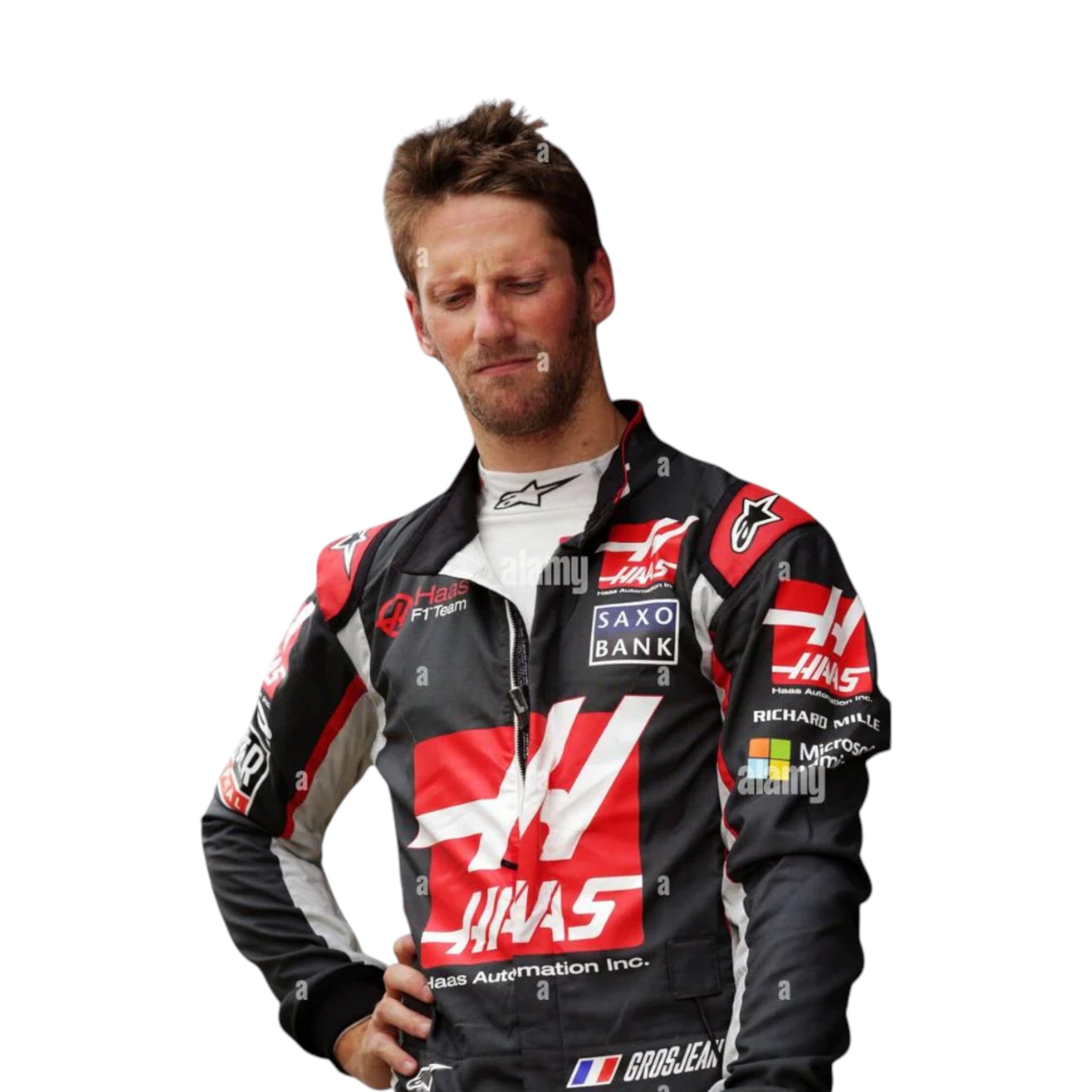 Romain Grosjean 2016 Haas F1 Race Suit - Prix Racewears image 3