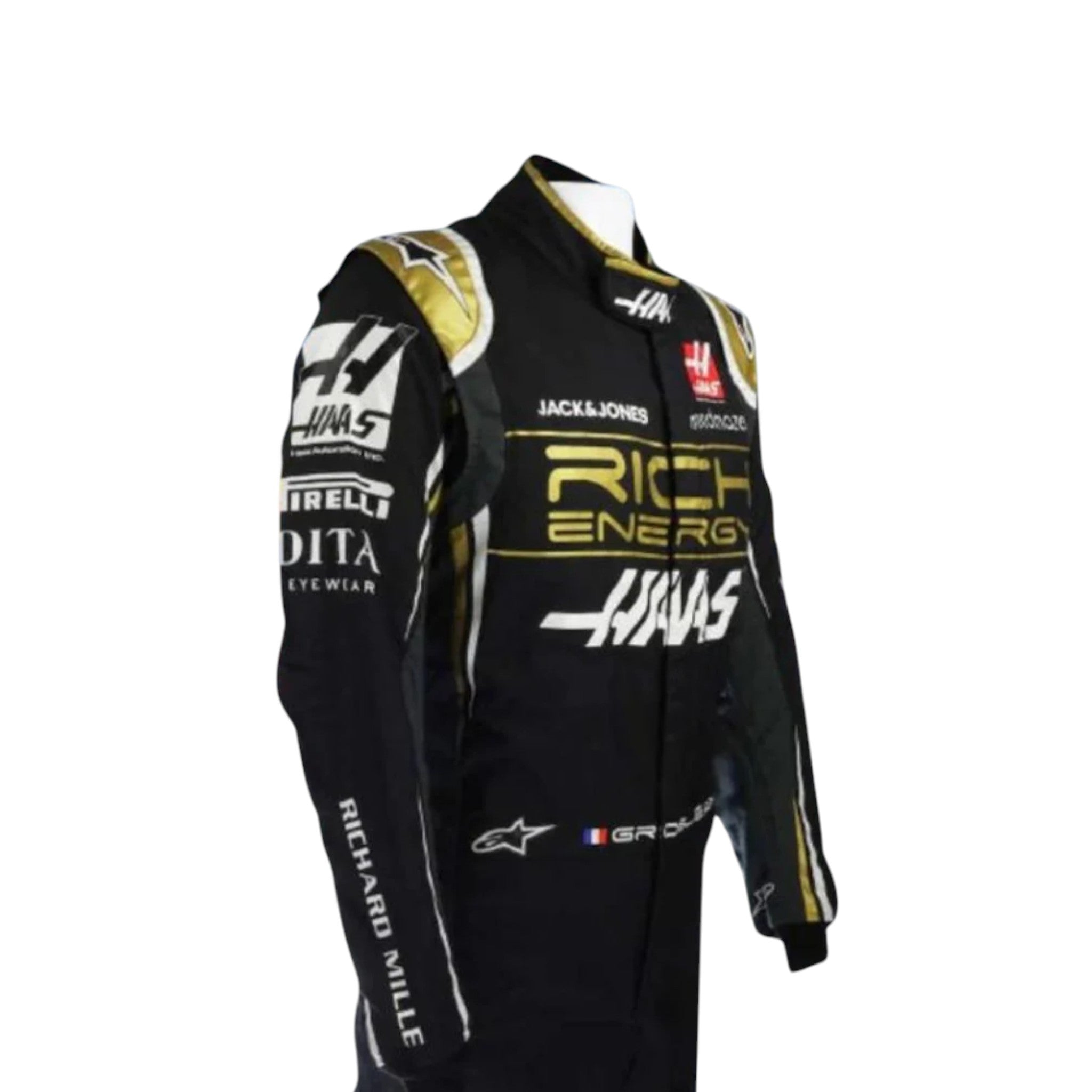 Romain Grosjean 2019 Haas F1 Race Suit - Prix Racewears image 4