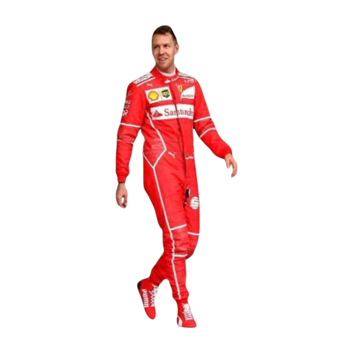 Sebastian Vettel 2017 Ferrari F1 Racing Suit - Prix Racewears image 1