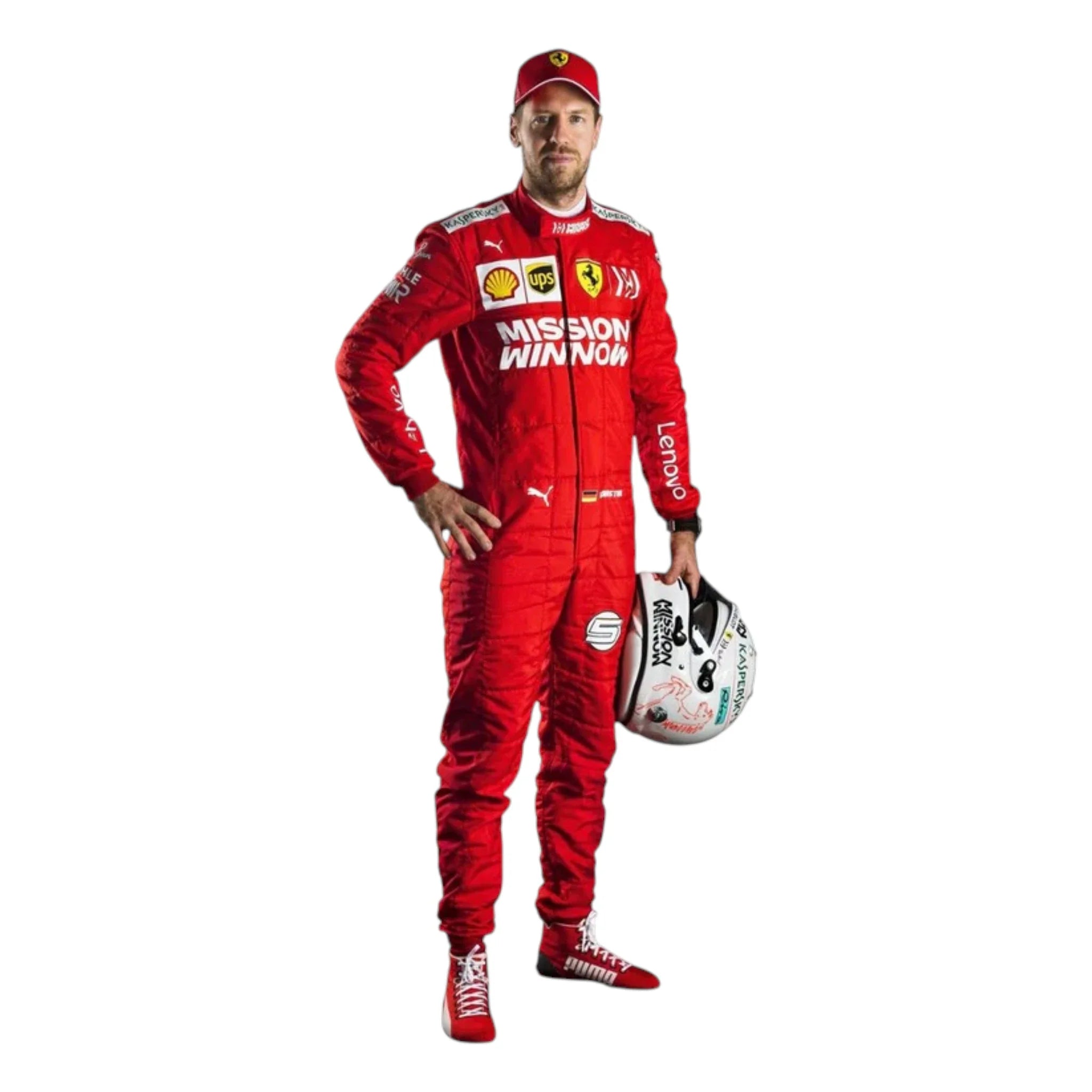 Sebastian Vettel 2019 Ferrari F1 Racing Suit - Prix Racewears image 1