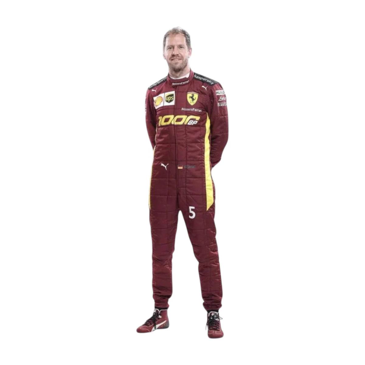 Sebastian Vettel 2020 Ferrari 1000 GP F1 Racing Suit - Prix Racewears image 2