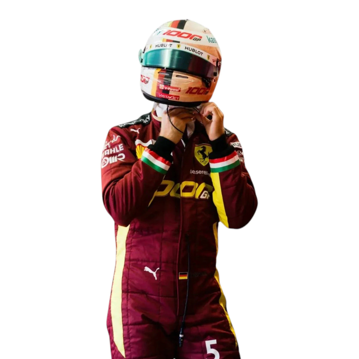 Sebastian Vettel 2020 Ferrari 1000 GP F1 Racing Suit - Prix Racewears image 3