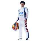 Yuki Tsunoda 2024 AlphaTauri F1 Race Suit - Prix Racewears image 3