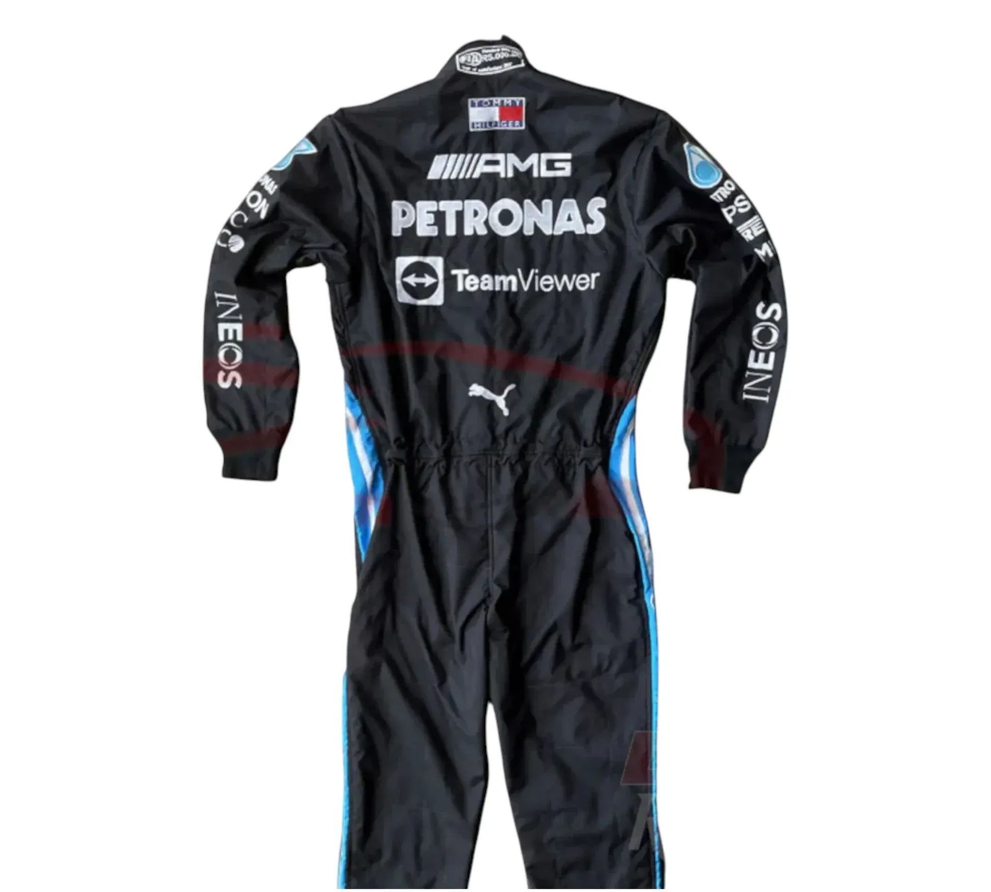 2021 Lewis Hamilton Mercedes F1 Embroidery Racing Suit