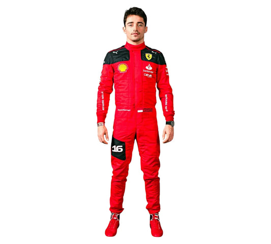 New Charles Leclerc 2023 Team Ferrari F1 Race Suit