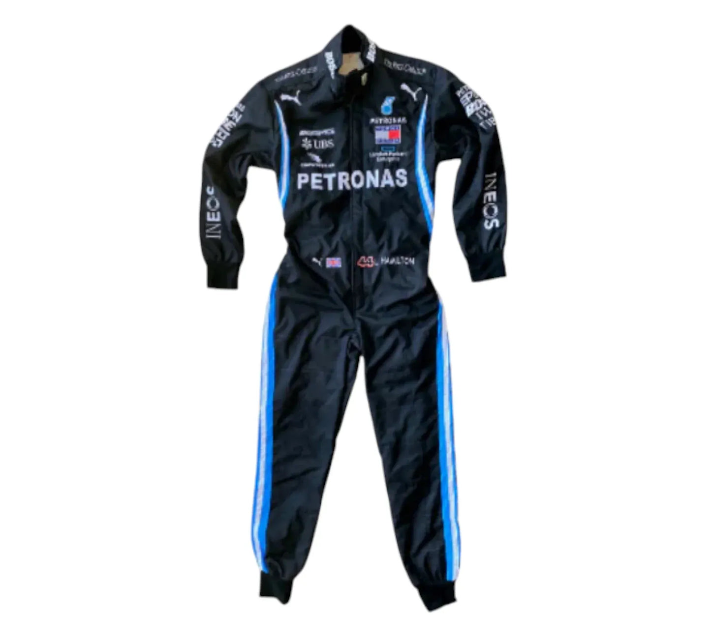 2021 Lewis Hamilton Mercedes F1 Embroidery Racing Suit
