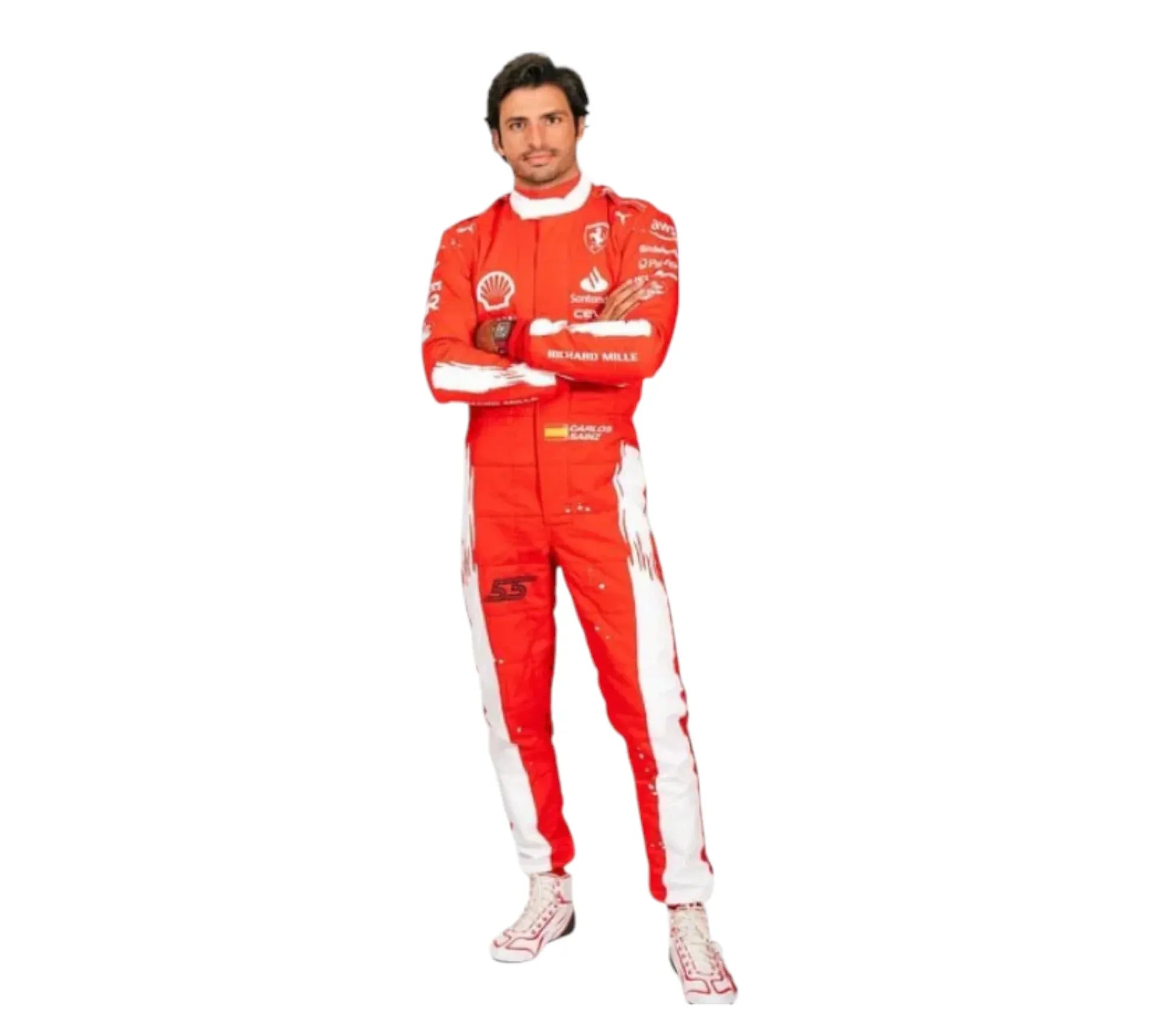 2023 Carlos Sainz Ferrari Las Vegas F1 Racing Suit