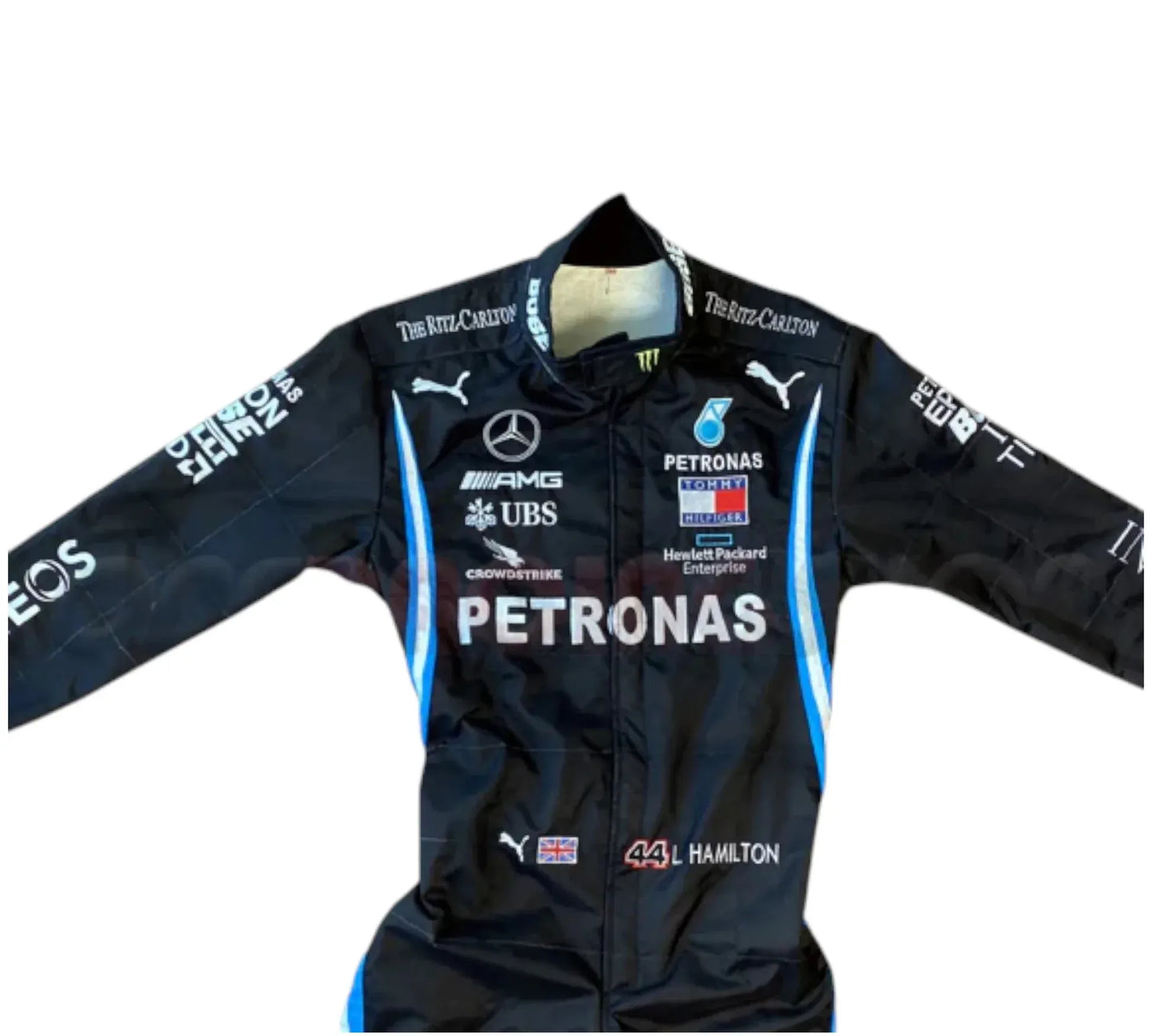 2021 Lewis Hamilton Mercedes F1 Embroidery Racing Suit