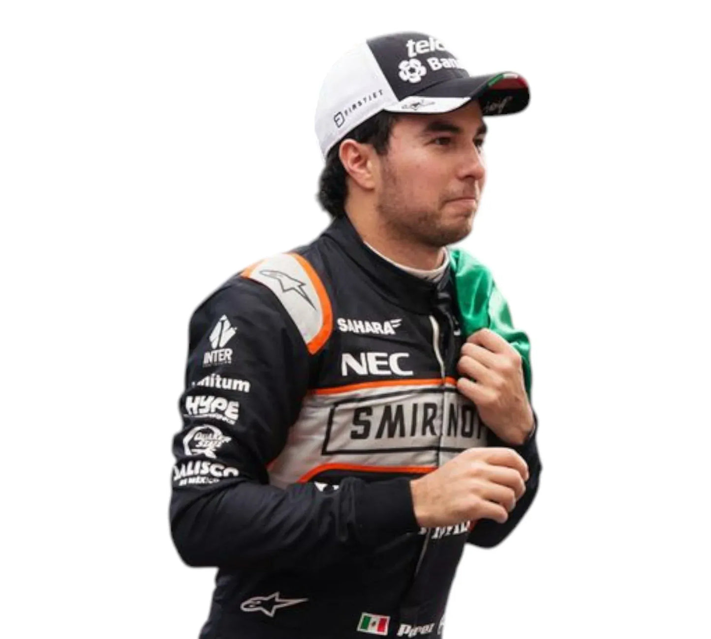2016 Sergio Perez Race Worn Sahara Force India F1 Race Suit